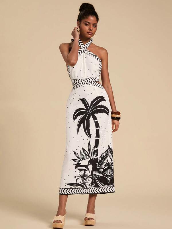 Vestido Recorte na Cintura Midi Plage, https://lojabeachsunday.com/