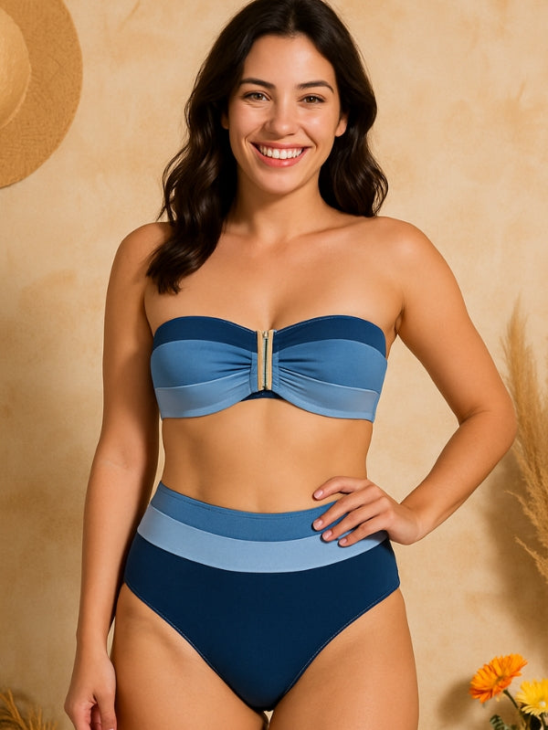 Biquíni Top Tricolor Bárbara