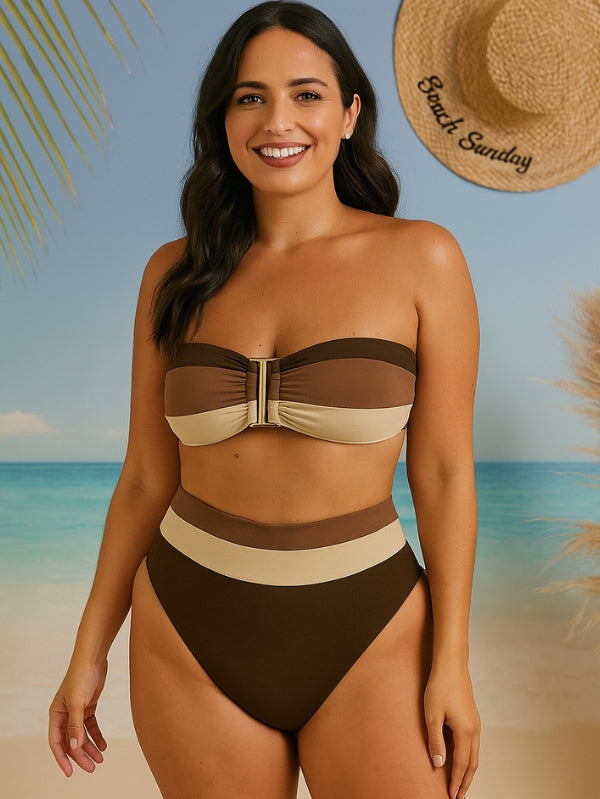 Biquíni Top Tricolor Bárbara