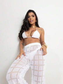 Saída de Praia Calça Tricot Any