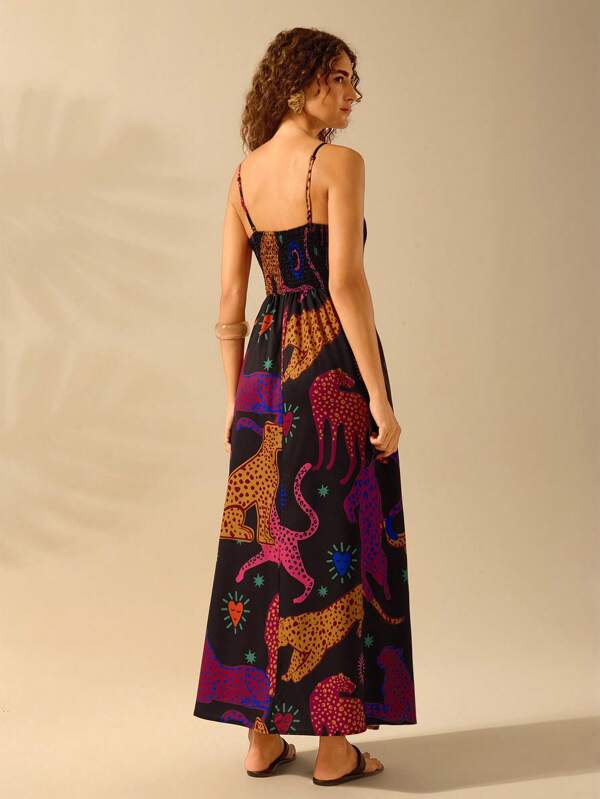 Vestido Casual Estampa Once