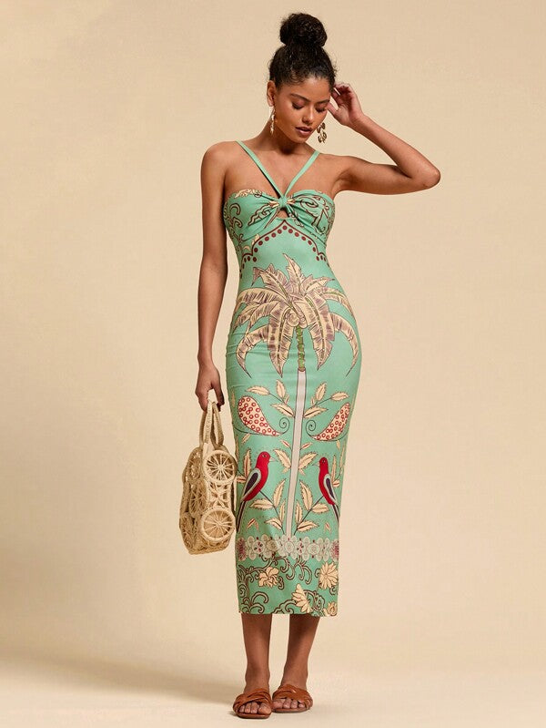 Vestido Slim Fit Tropical Cocotier, https://lojabeachsunday.com/