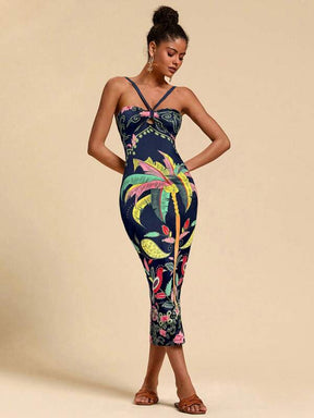 Vestido Slim Fit Tropical Cocotier, https://lojabeachsunday.com/