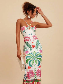 Vestido Slim Fit Tropical Cocotier, https://lojabeachsunday.com/