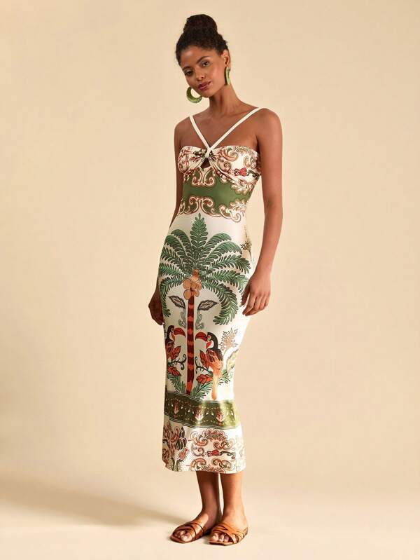 Vestido Slim Fit Tropical Cocotier, https://lojabeachsunday.com/