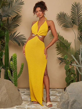 Vestido Tricotado Recorte Cintura Artisanat, https://lojabeachsunday.com/